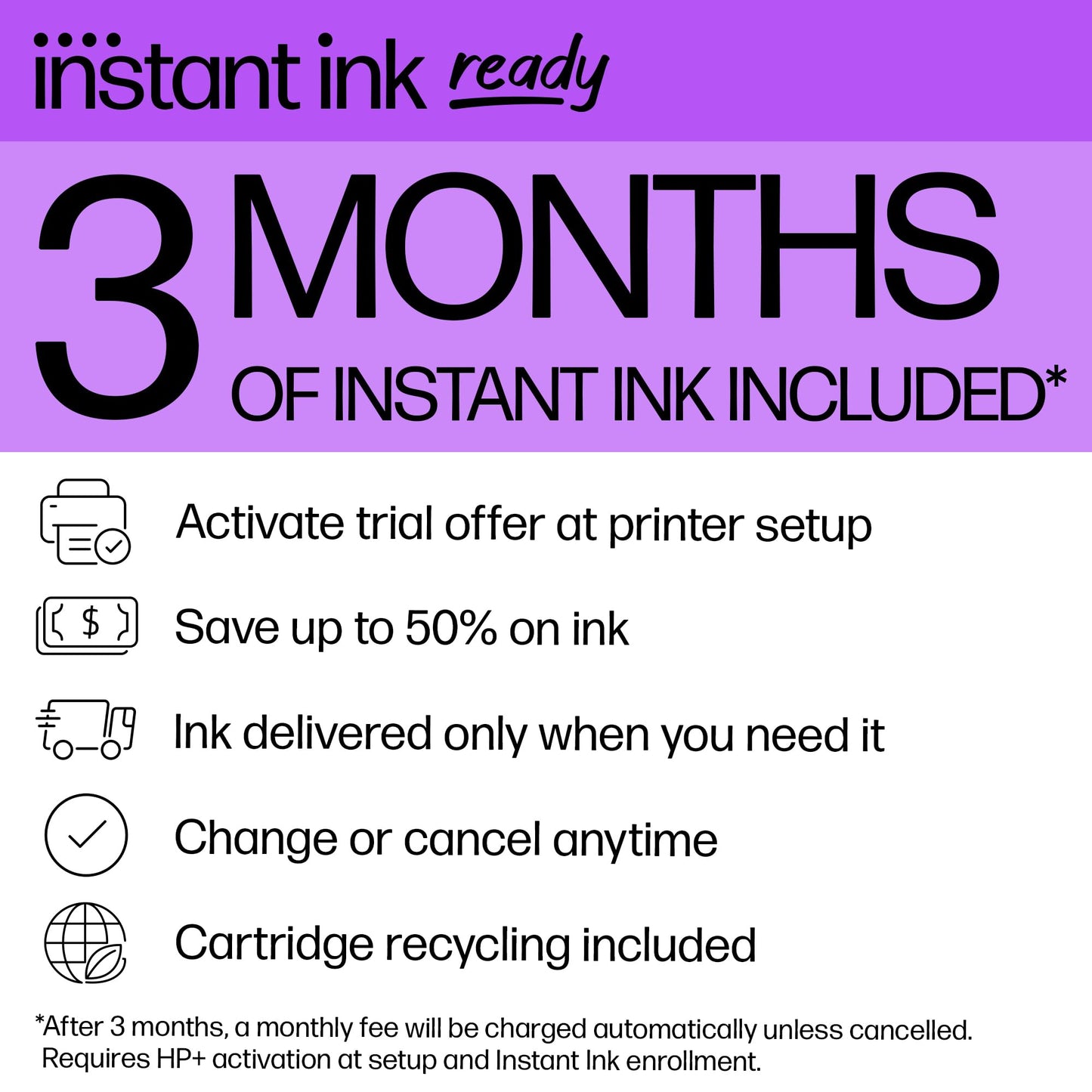 HP OfficeJet Pro 8125e Wireless All-in-One Color Inkjet Printer, Print, scan, Copy, ADF, Duplex Printing, Home & Office, 3 Months of Instant Ink Included (405T6A)