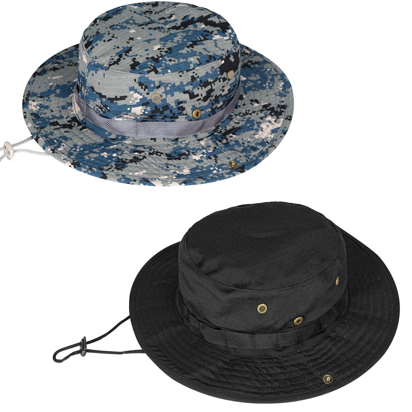 Sun Hats for Men Women Boonie Hat UPF 50+ Bucket Hat Wide Brim UV Protection Fishing Hiking Safari Outdoor Hats