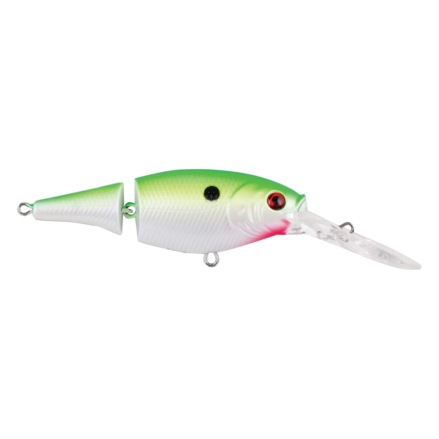 Berkley Flicker Shad Jointed Crankbait, 2 Pack, Red Tiger, 1/3 oz, 2 3/4in, 7'-9' Dive Depth