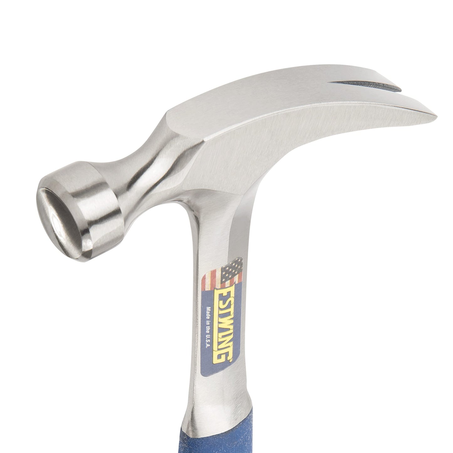 ESTWING Hammer - 16 oz Straight Rip Claw with Smooth Face & Shock Reduction Grip - E3-16S