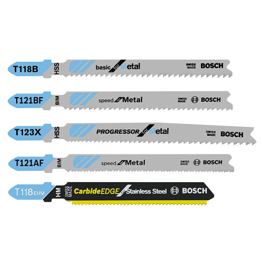 Bosch T30C 30 pc. T-Shank Jig Saw Blade Set for Wood and Metal