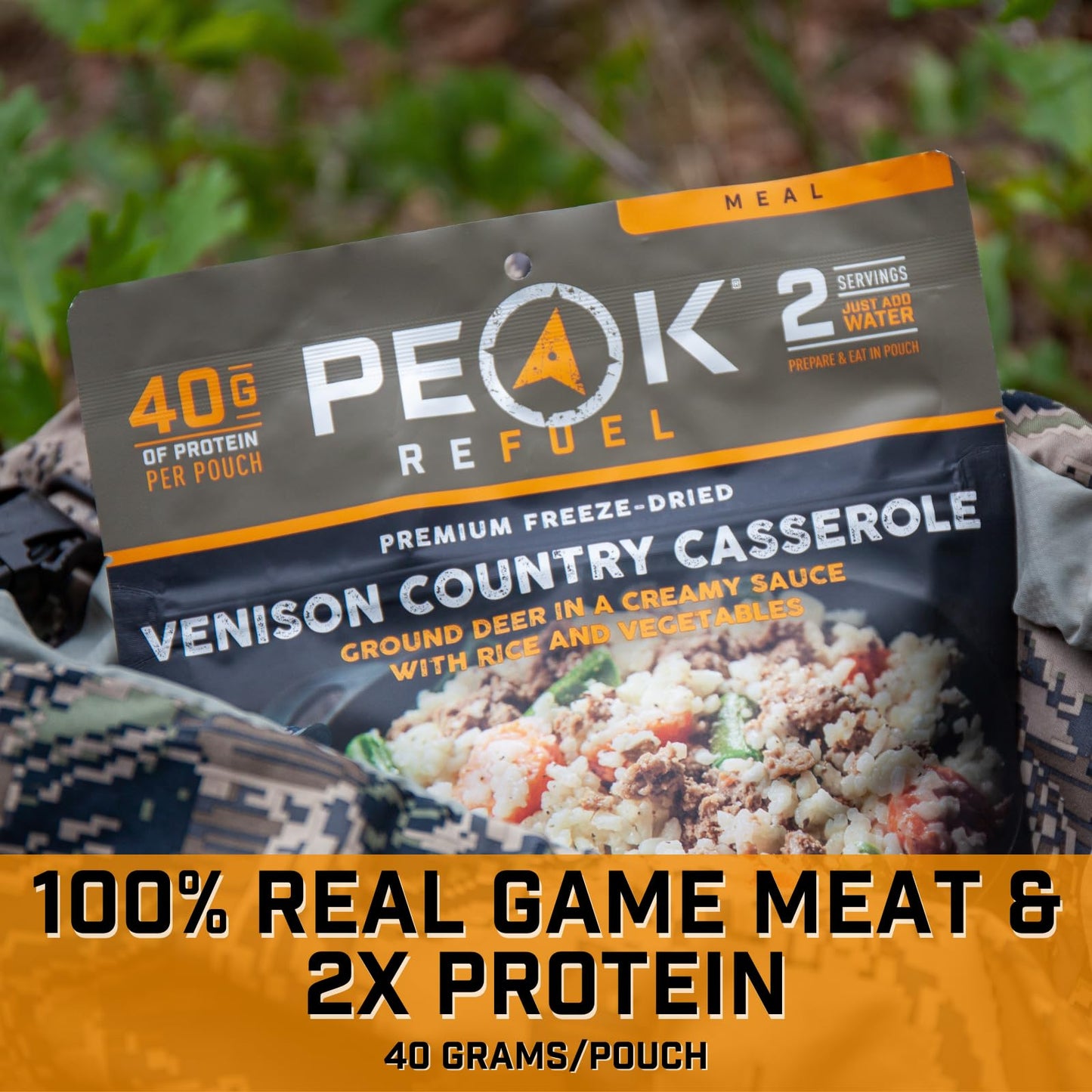 Peak Refuel Backcountry Bison Bowl | Chad Mendes Signature Meal | Premium Freeze-Dried Variety Meals | Hunting, Survival, Camping, Backpacking Food | High-Protein Game Meats | MRE | Made in USA