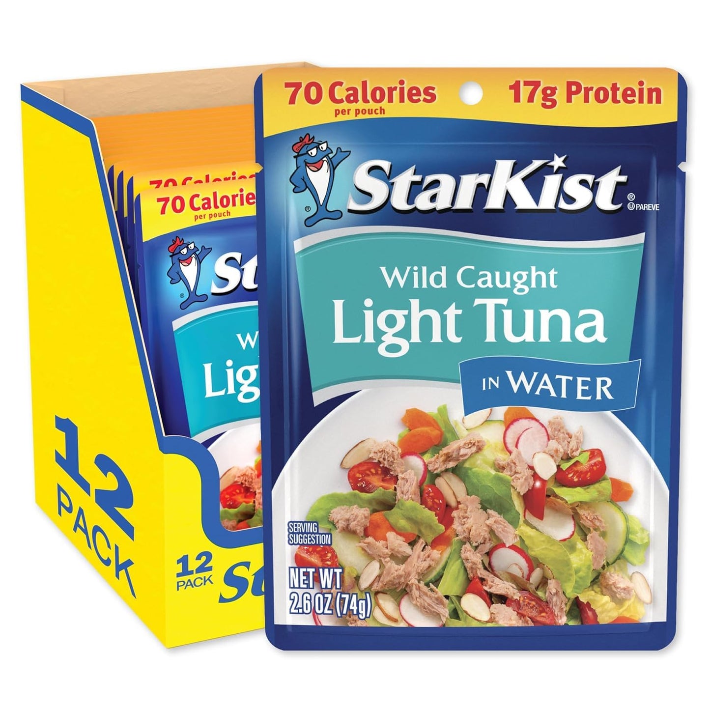 StarKist Chunk Light Tuna in Water, 2.6 Oz, Pack of 24
