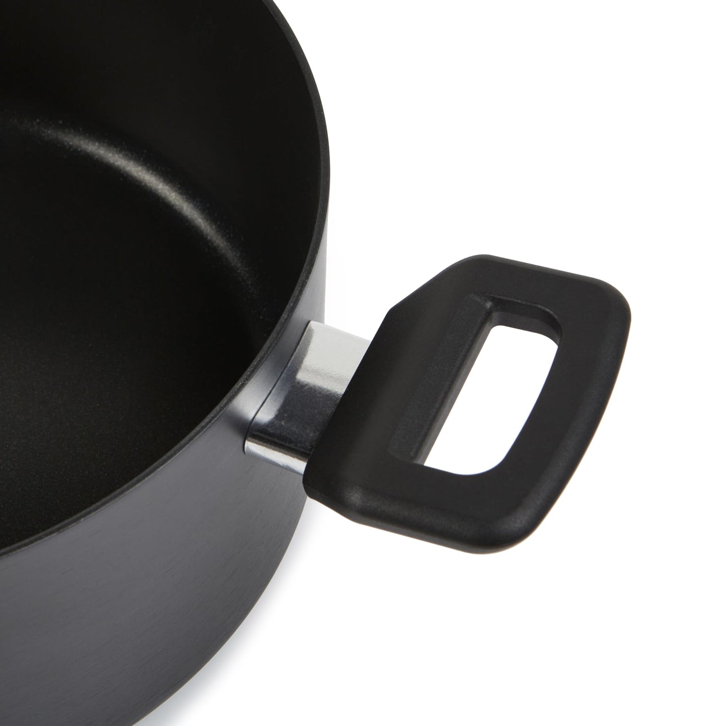 Amazon Basics 10 -Piece Hard Anodized Non-stick Stackable Cookware Pots and Pans Set, Space Saving, made without PFOA, Black