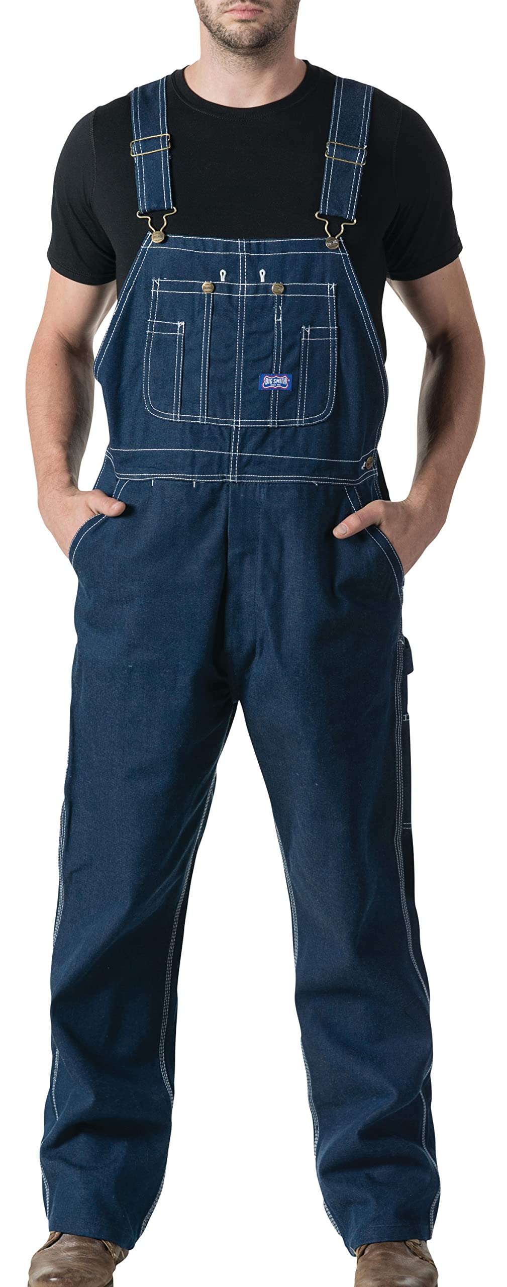 Walls mens Stonewashed Denim Bib Overall