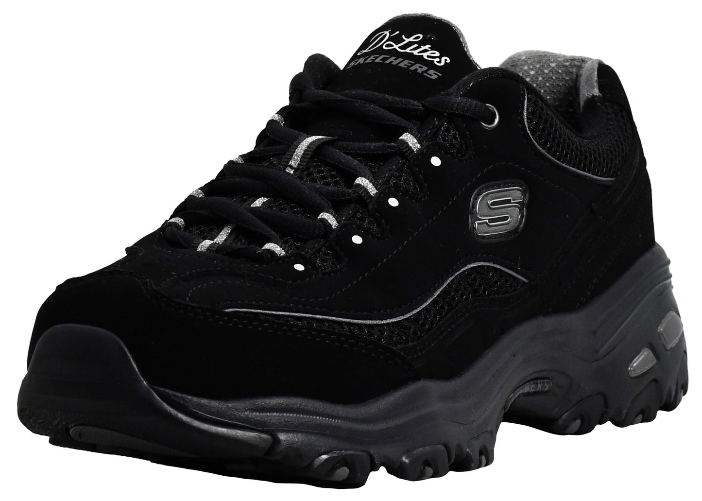 Skechers Women's D'Lites-Life Saver Memory Foam Lace-up Sneaker