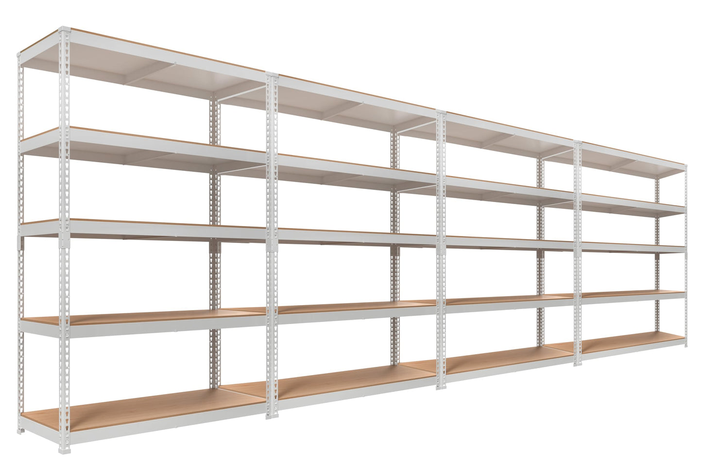 HOMEDANT 5 Tier Laminated Boltless Heavy Duty Garage Storage Adjustable Wide Size Metal Shelving Unit Utility Rack Shelves Organization Multipurpose Shelf Shed Warehouse 47.7"W x 24.1"D x 71.3"H 2Pack