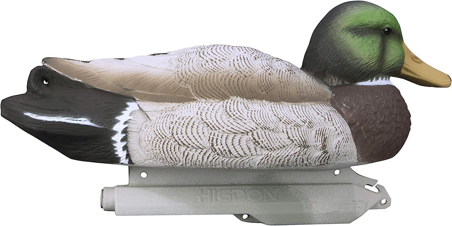 Higdon Outdoors Standard Mallard Duck Decoys | Ultra Realistic Drake & Hen Decoys for Waterfowl Hunting | Foam-Filled & Non-Foam-Filled | 12pk & 6pk Available