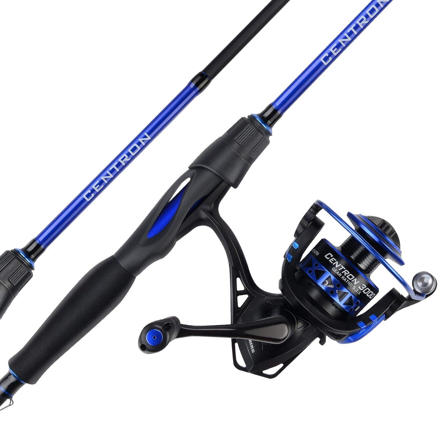 KastKing Centron Fishing Rod and Reel Combo, Spinning & Baitcasting Combos, IM6 Graphite 2Pc Blanks, Stainless Steel Guides with Ceramic Rings, Contoured EVA Handles & Fighting Butt