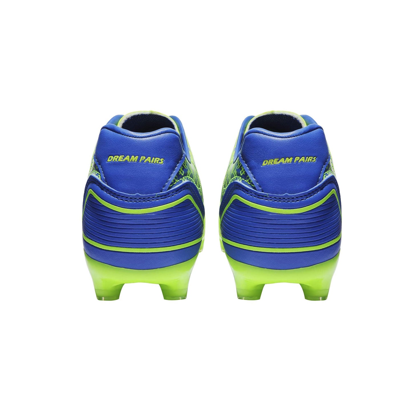 DREAM PAIRS Men's Firm Ground Soccer Cleats Soccer Shoes,Size 8.5,Neon/Green/Royal,SUPERFLIGHT-1