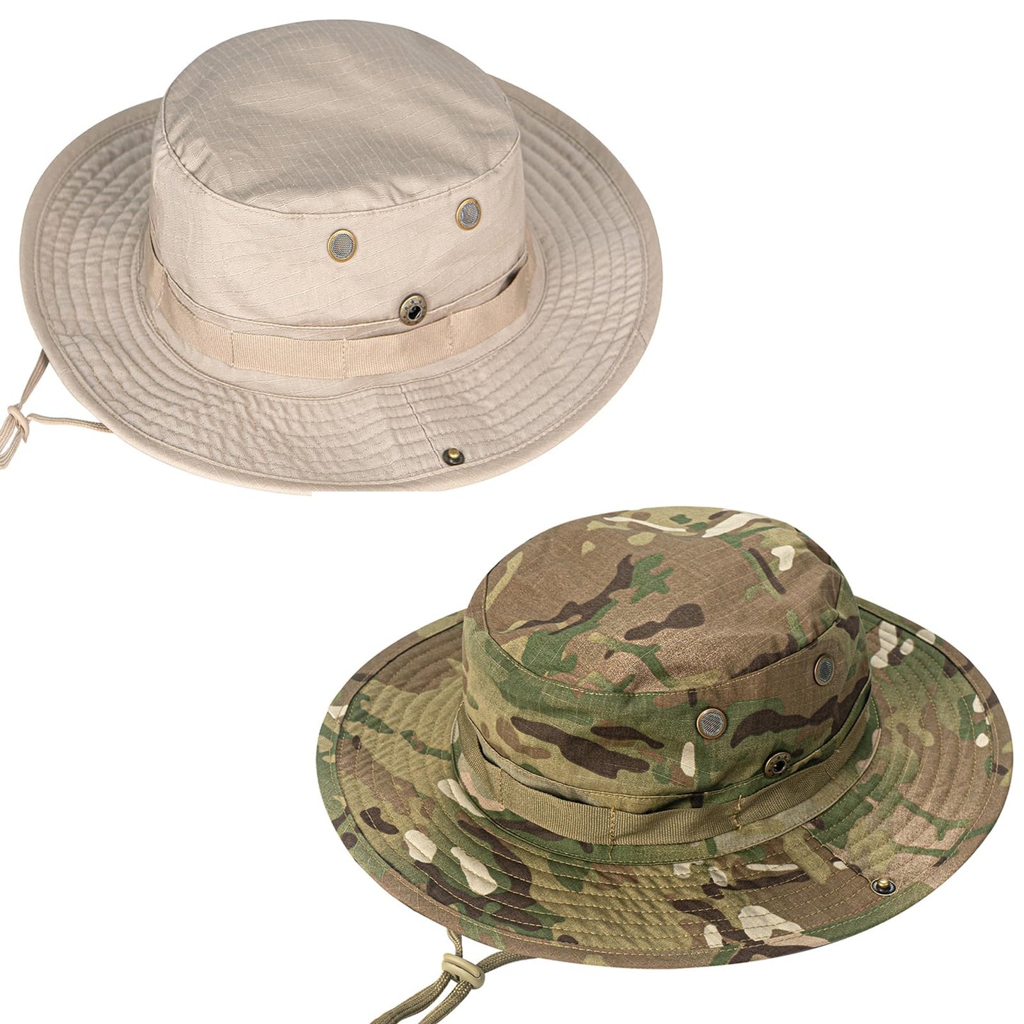 Sun Hats for Men Women Boonie Hat UPF 50+ Bucket Hat Wide Brim UV Protection Fishing Hiking Safari Outdoor Hats