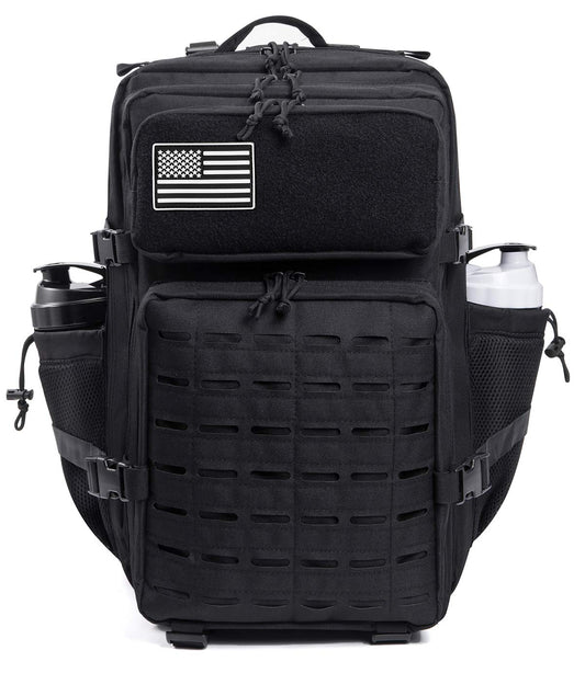 QT&QY 25L/35L/45L Military Tactical Backpack For Men Molle Daypack 3 Day Bug Out Bag Hiking Rucksack With Bottle Holder