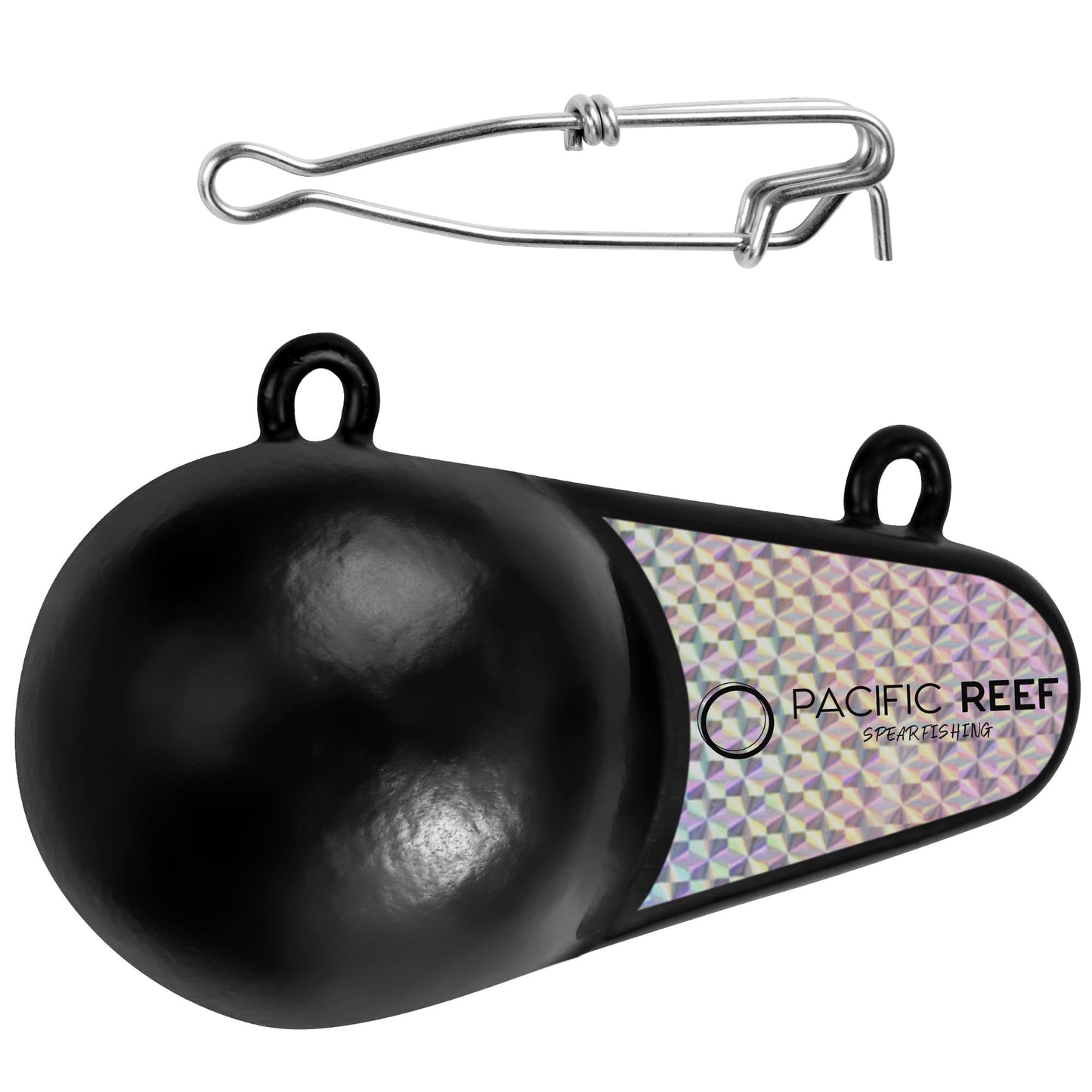 PacificReef® Downrigger Weight Oval w/Fin Coated Ball [4lbs, 6lbs, 8lbs, 10lbs, 12lbs] - Sinker for Downriggers Weight Pancake Oval Canon Ball with Protective Vinyl Coating for Salmon Trout