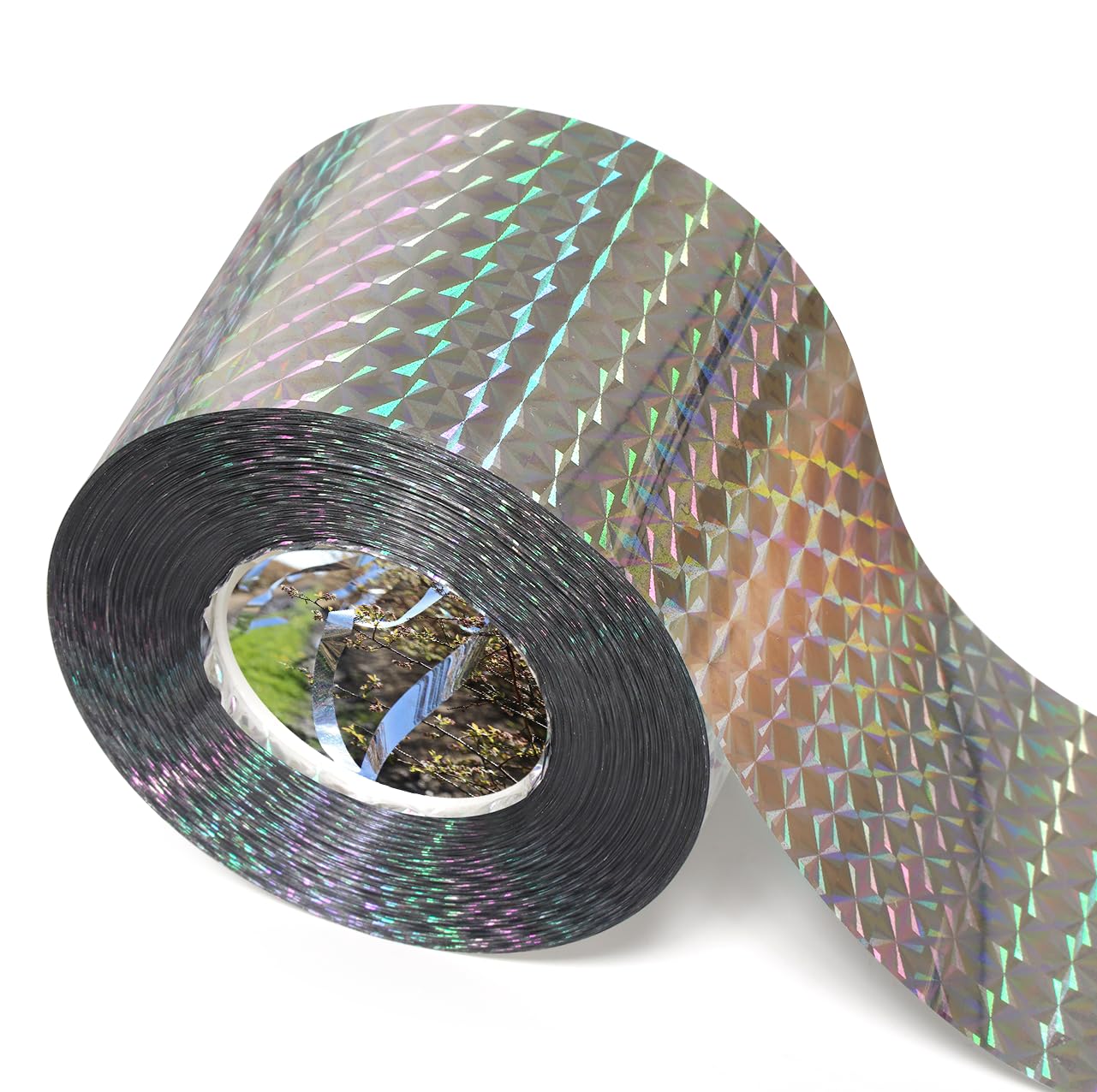Bird Scare Tape Ribbon(700FT) Reflective Tape Keep Birds Away Outdoor,Double Side Bird Flash Tape, Scare Geese, Pigeon, Duck, Woodpecker