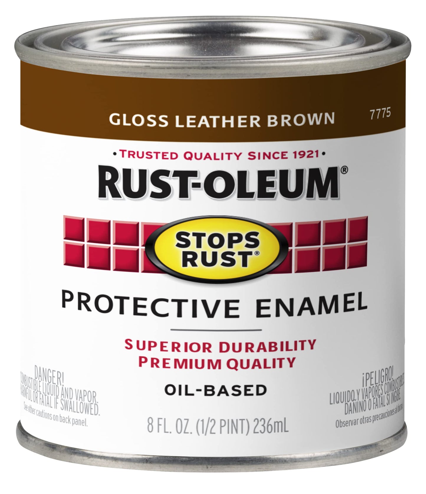 Rust-Oleum 7779502 Stops Rust Brush On Paint, Quart, Gloss Black, 32 Fl Oz (Pack of 1)