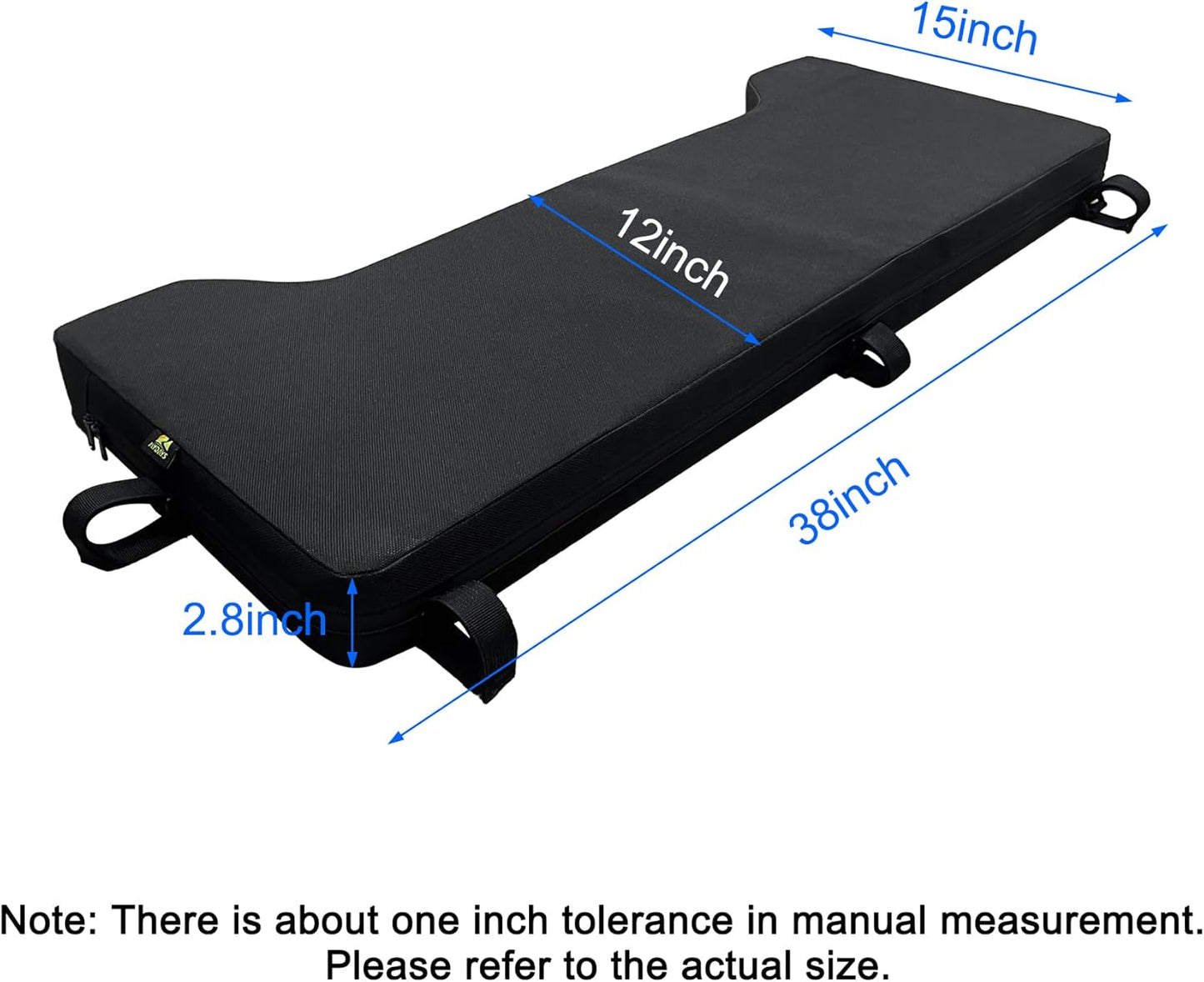 MYDAYS Universal ATV Rack Pad, Breathable Shock Absorption Water-Resistant ATV Seat Cushion for Four Wheeler Polaris Sportsman Kawasaki Arctic Cat