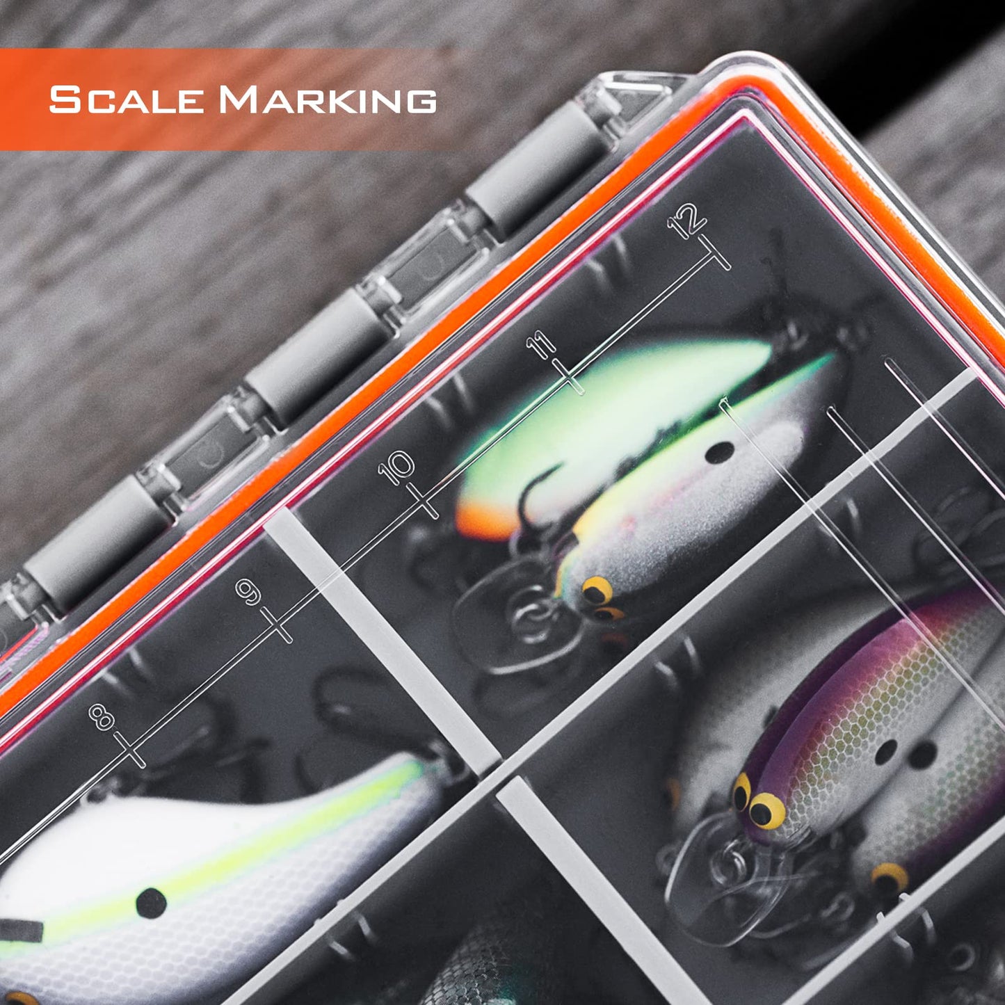 KastKing HyperSeal Waterproof Fishing Tackle Box, Waterproof 3600 and 3700 Tackle Trays, Organizer with Removable Dividers, Lure Box and Terminal Tackle Storage