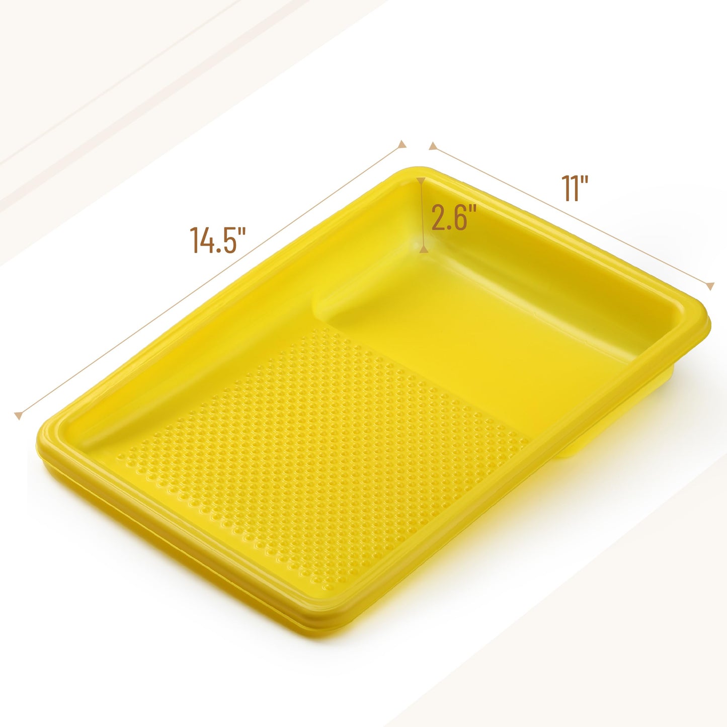 Bates- Paint Tray Liner, 9 Inch, 10 Pack, Paint Roller Tray, Disposable Plastic Paint Trays, Paint Pans Trays, Paint Supplies for House Painting, Roller Tray