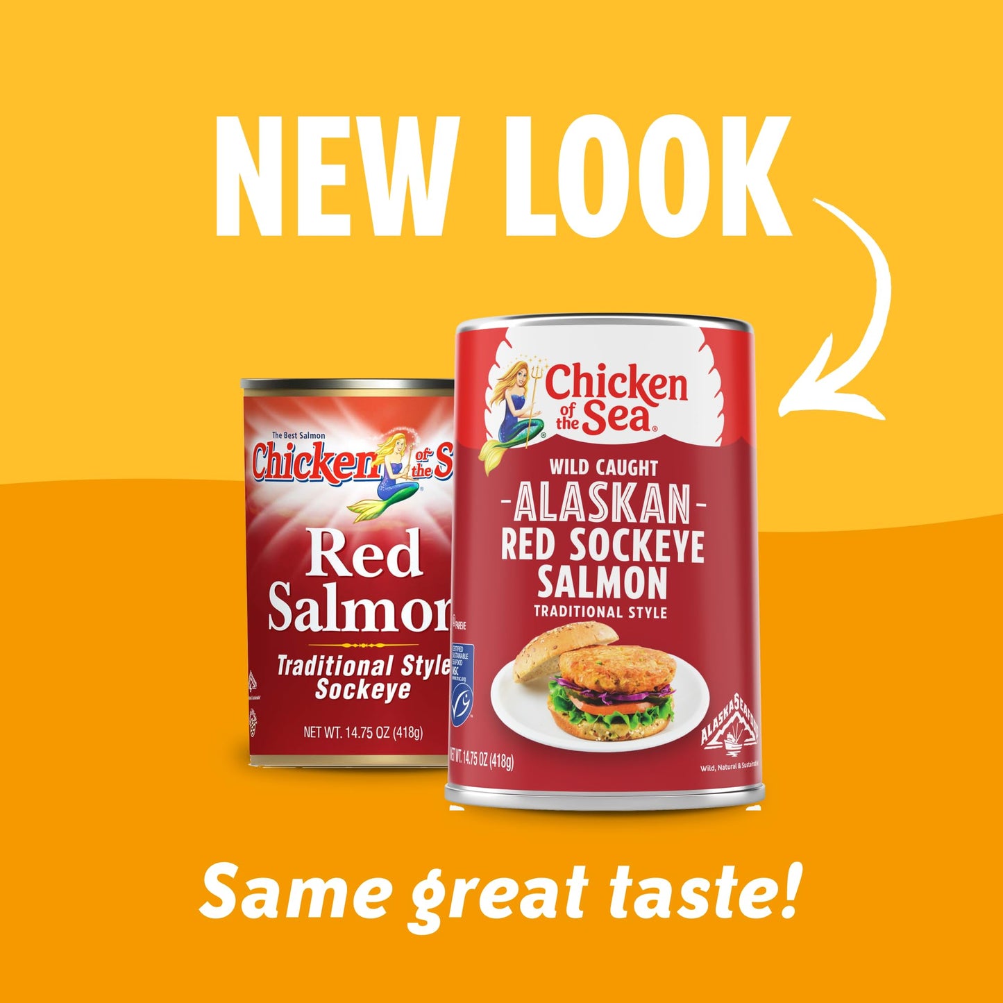 Chicken of the Sea Alaskan Pink Salmon, 14.75 Ounce Cans (Pack of 12), Wild Caught Canned Salmon, Traditional Style