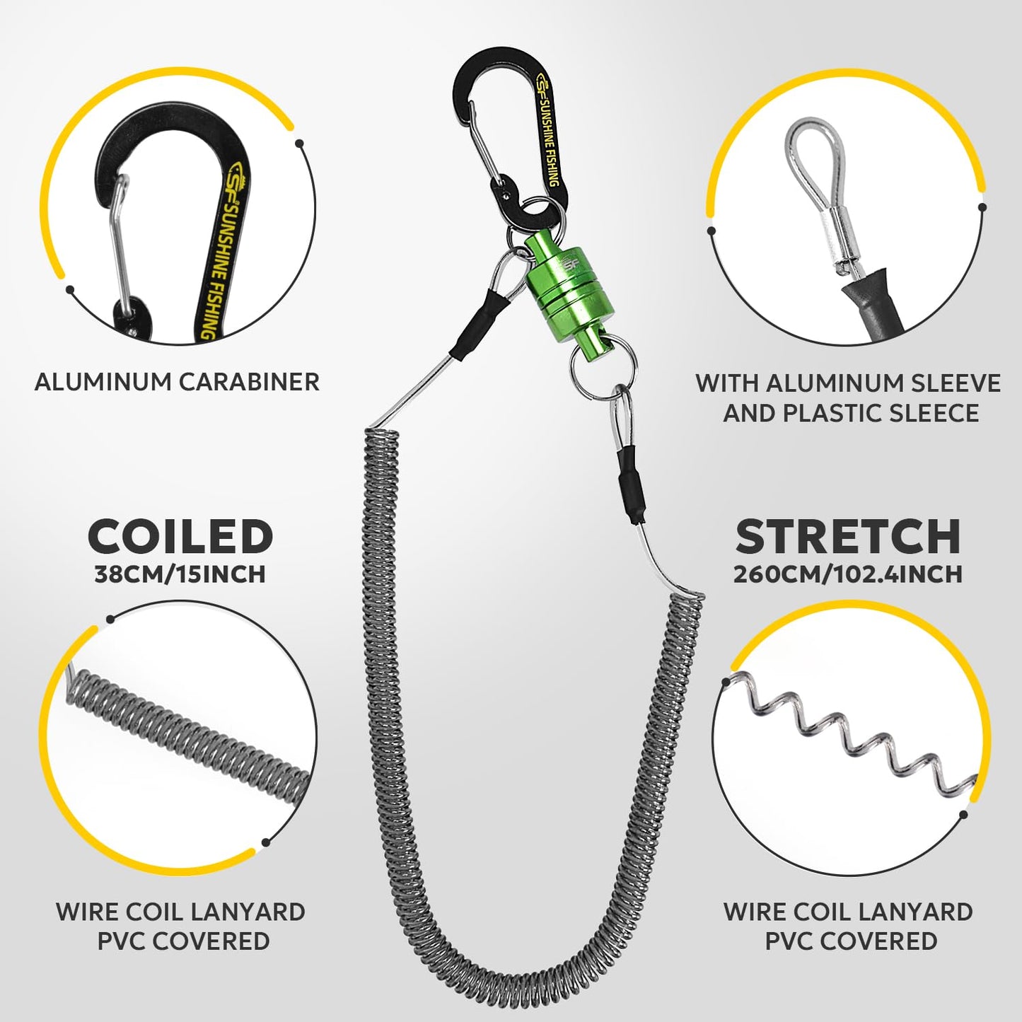 SF Fly Fishing Landing Net Soft Rubber Mesh Trout Net Catch and Release Net