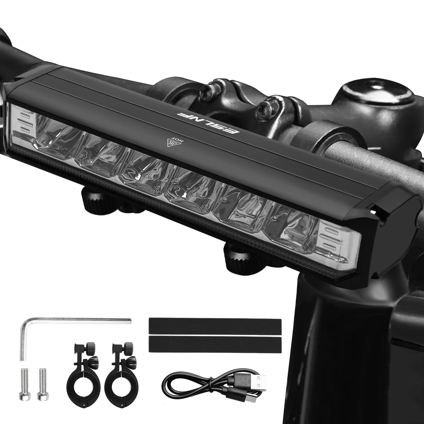 Super Bright LED Bike Light, USB Rechargeable Bicycle Headlight, Waterproof Bike Headlight, Waterproof Bike Headlight,Daytime Running Light,MTB Off-Road Cycling Commuting