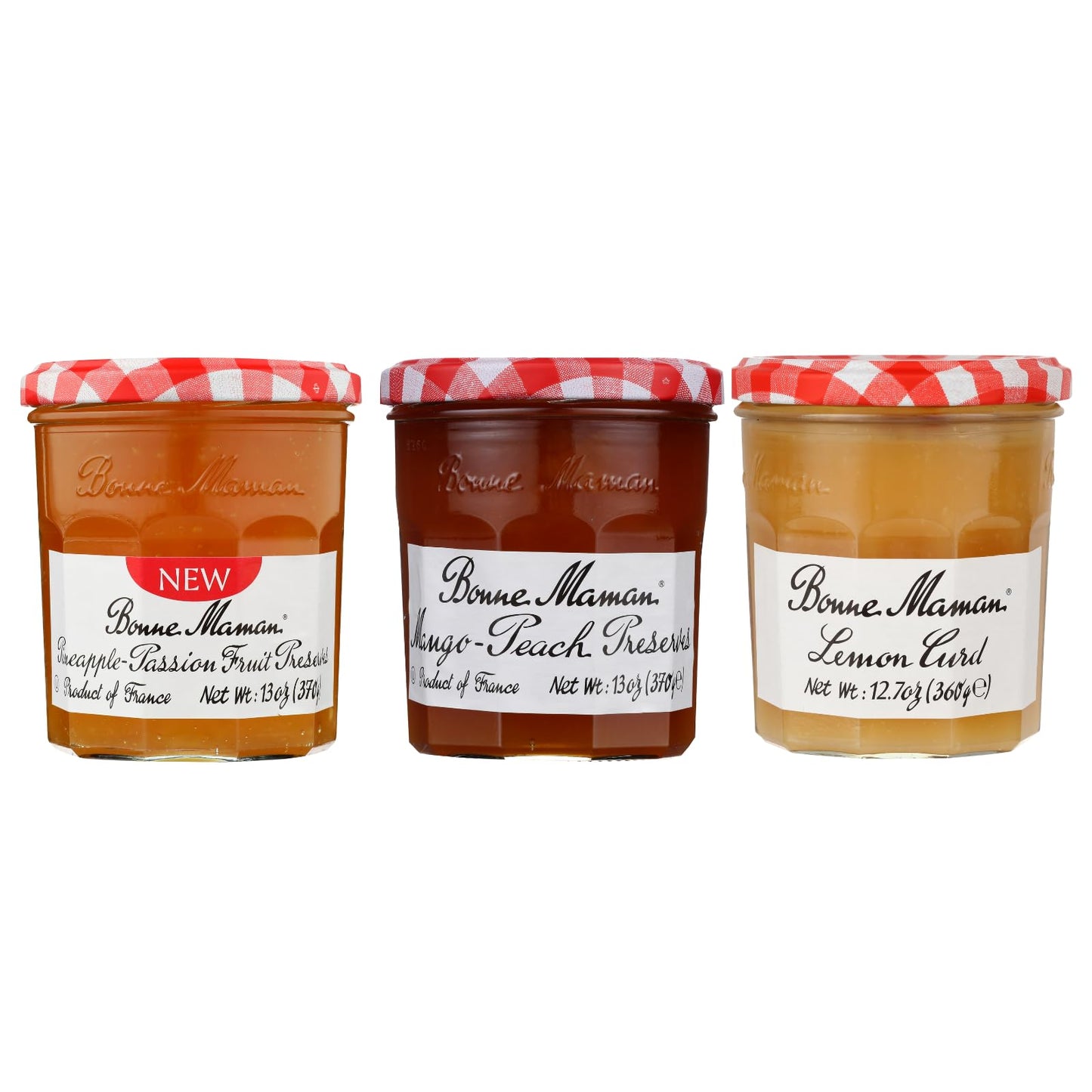 Bonne Maman Preserves, Variety Pack (Strawberry, Raspberry, Wild Blueberry, Cherry), 13 Ounce Jars (Pack of 4)