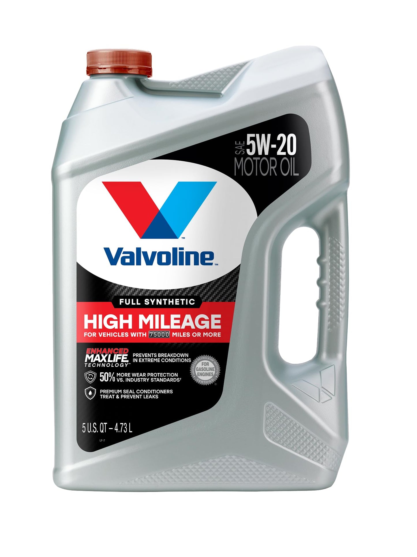 Valvoline Full Synthetic High Mileage with MaxLife Technology 5W-20 Motor Oil 5 Quart