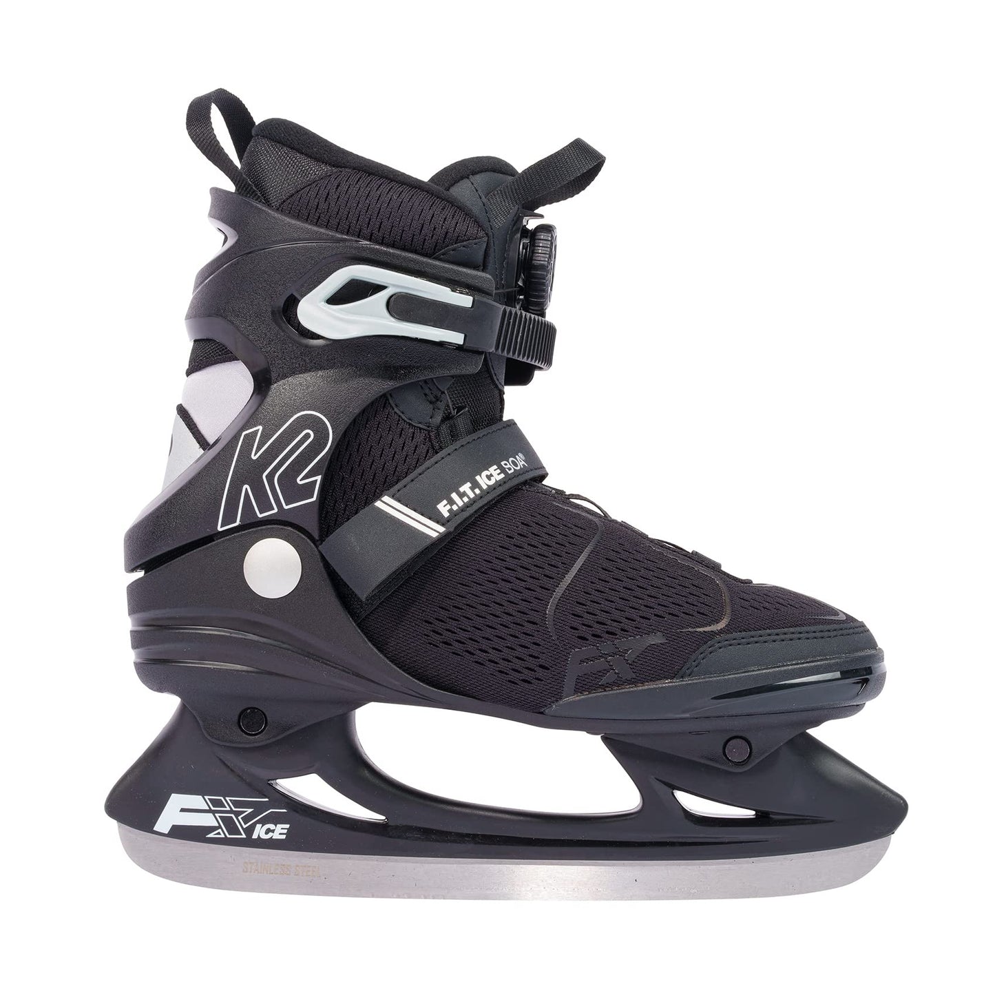 K2 F.I.T. Ice Boa Mens Ice Skates 2022 - Gray / 11.0