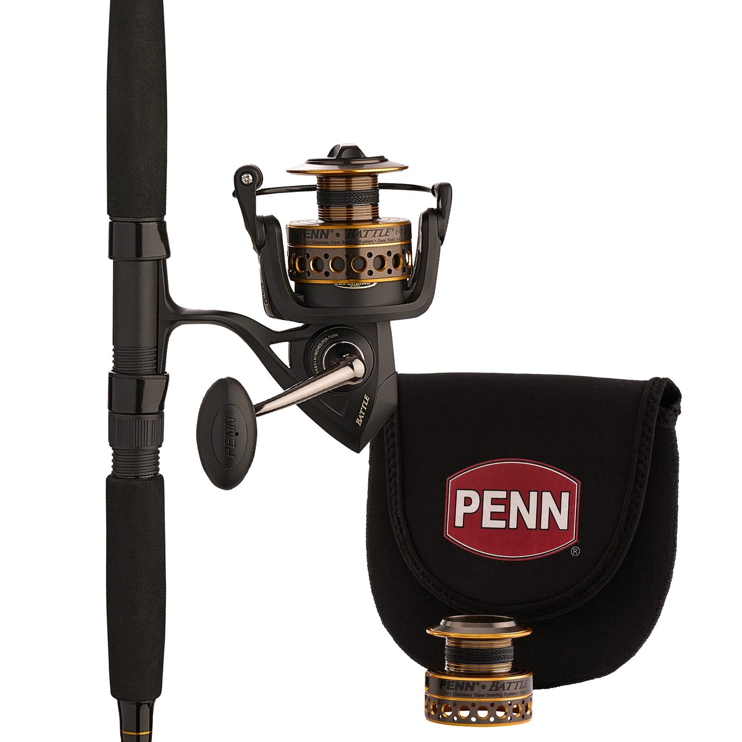 PENN Battle Spinning Reel and Fishing Rod Combo