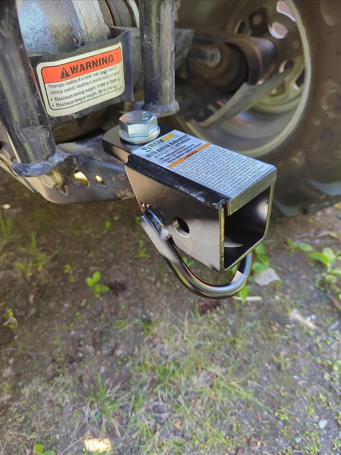 MaxxHaul 50619 Bolt-On 2" ATV, UTV, Trailer Hitch Receiver Adapter