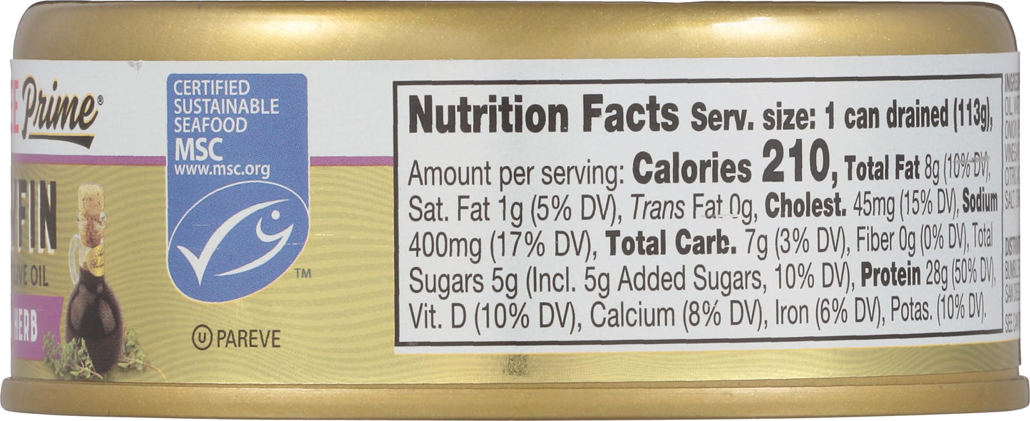Bumble Bee Prime Atlantic Salmon, 5 oz Can - Premium Salmon - 24g Protein per Serving - Gluten Free & Kosher