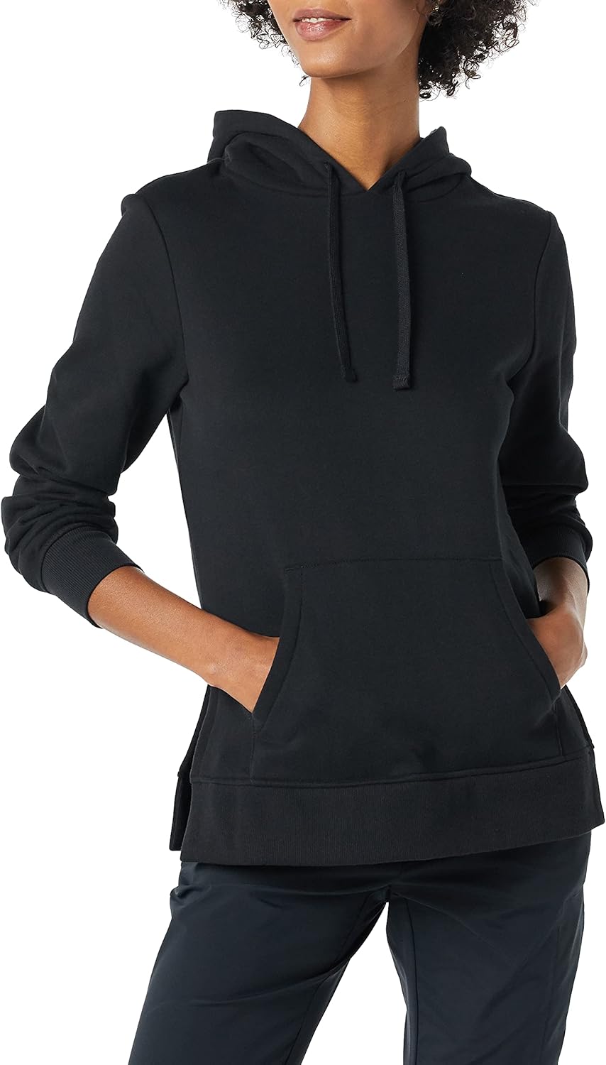 Amazon Essentials womens Fleece Hooded Tunic Sweatshirt