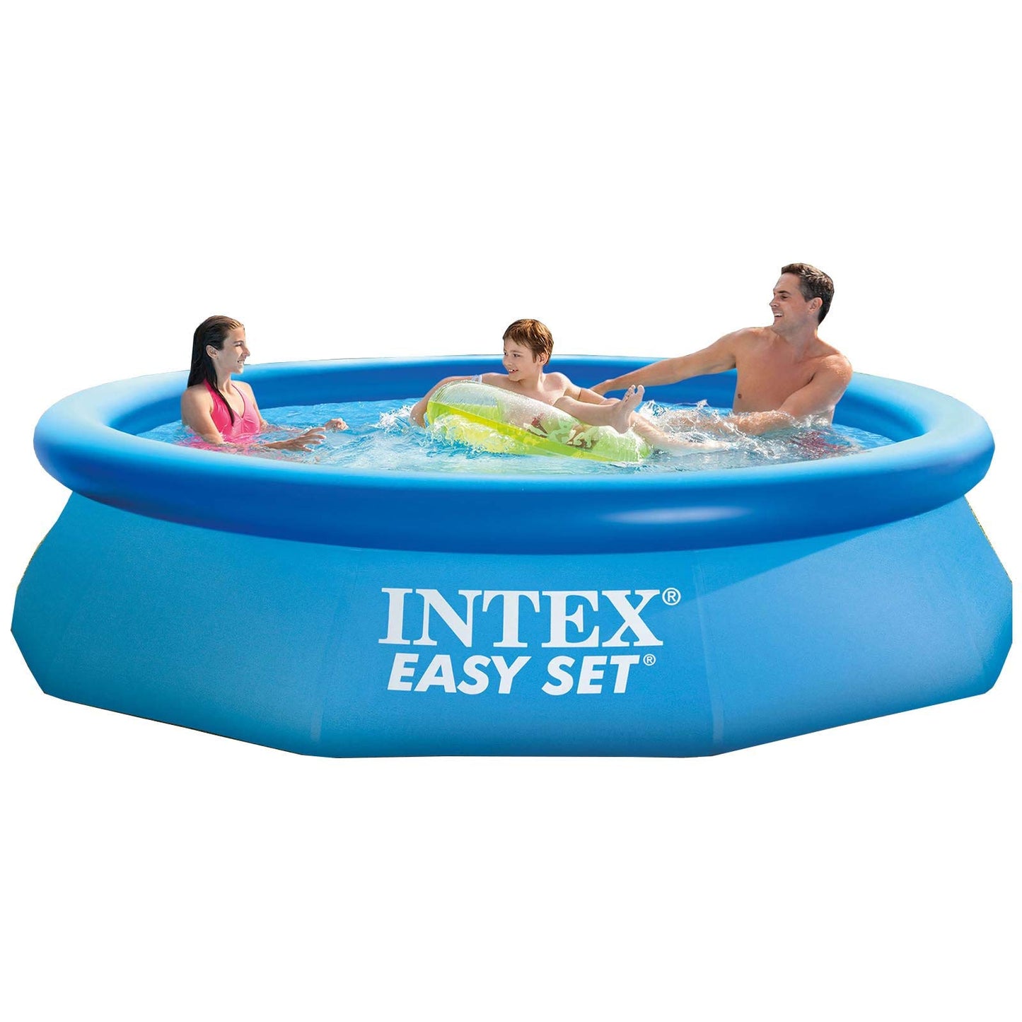 Intex 28120EH Easy Set Inflatable Swimming Pool: 10ft x 30in – Puncture-Resistant Material – Quick Inflation – 1018 Gallon Capacity – 23in Water Depth