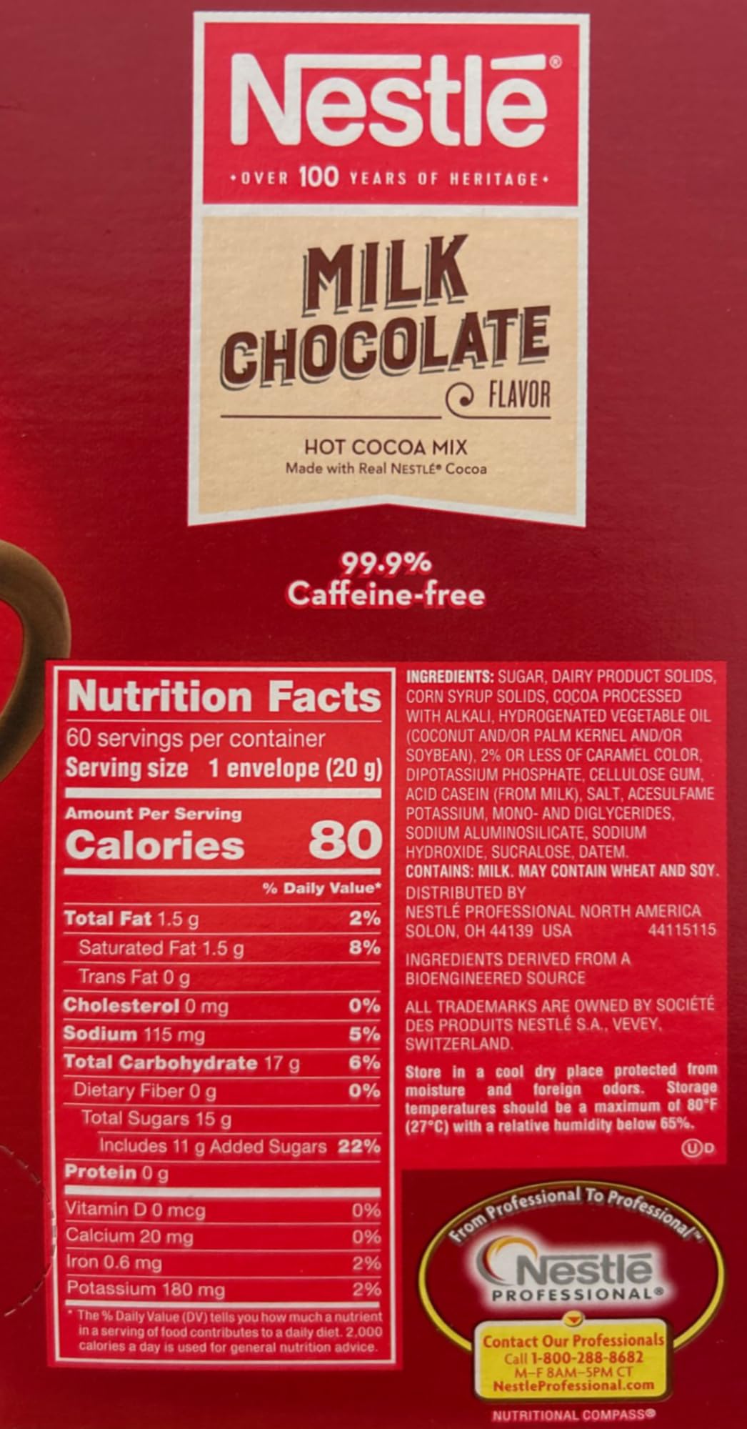 Nestle Hot Chocolate Packets, Hot Cocoa Mix, Rich Chocolate Flavor, Made with Real Cocoa, Bulk Pack, 0.71 oz Packet (50 Count)