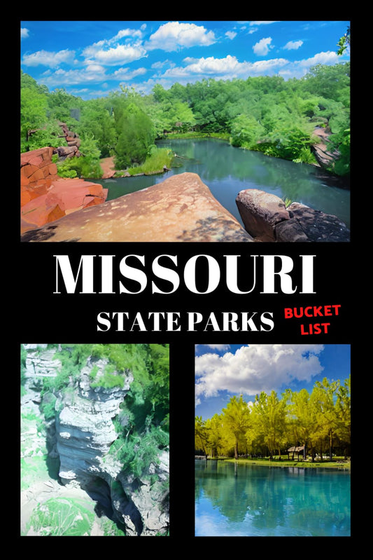 Missouri State Parks Bucket List: Travel Log & Memory Journal | America Passport & Stamp Book | Trip Planner & Outdoor Adventure Log List Guide