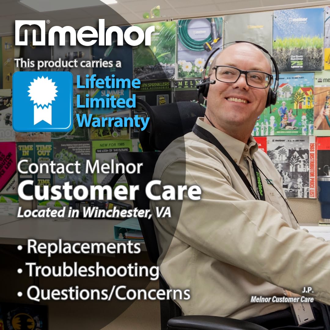 Melnor 65167AMZ XT Turbo Oscillating Sprinkler, 4,500 sq. ft., Quick Connect Bundle, 3-Way Adjustable, Black, Yellow