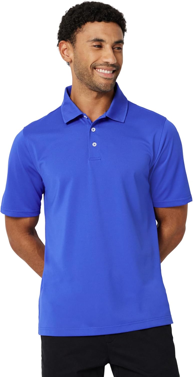 Amazon Essentials Men's Golf Polo Shirt, Quick Dry, Short Sleeve