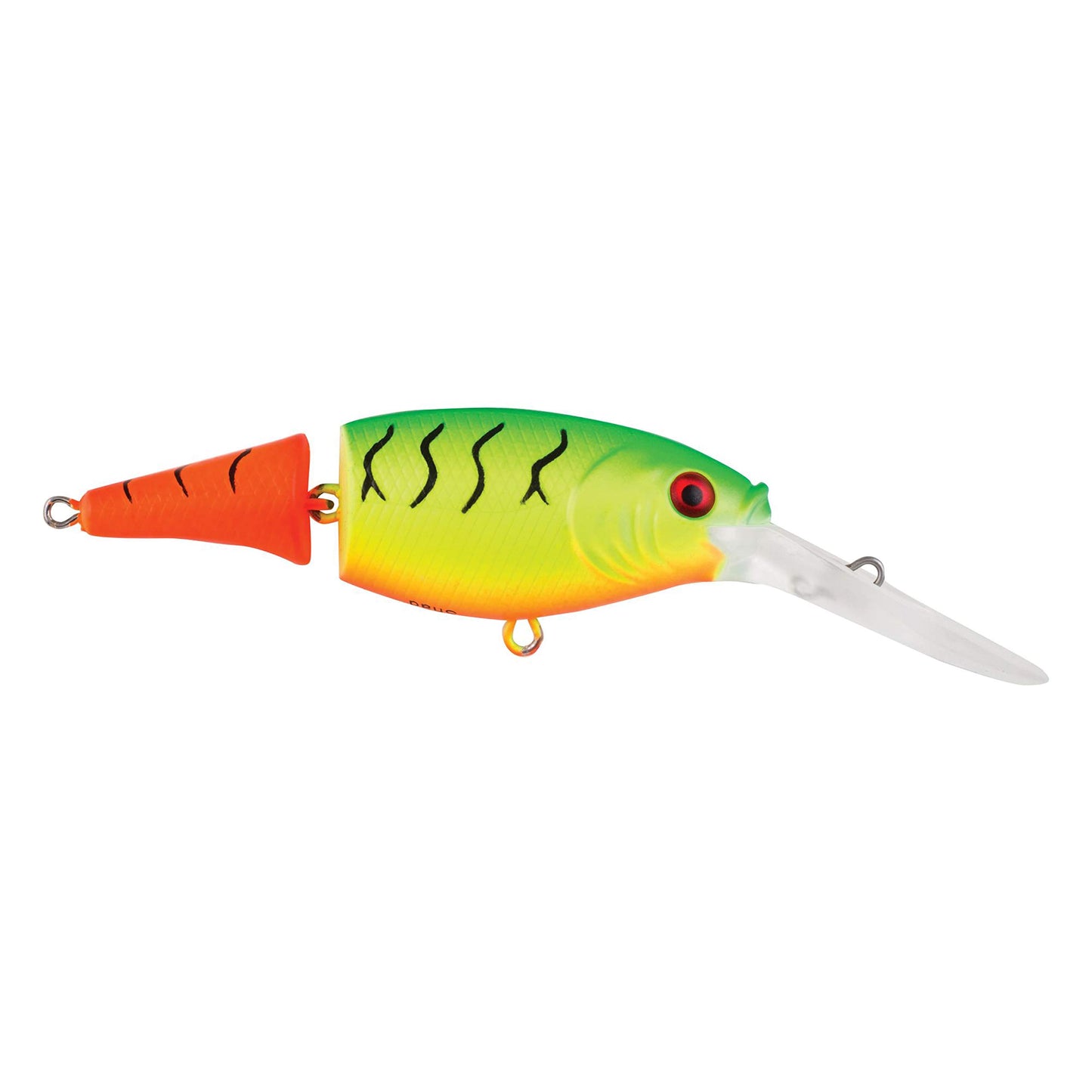 Berkley Flicker Shad Jointed Crankbait, 2 Pack, Red Tiger, 1/3 oz, 2 3/4in, 7'-9' Dive Depth