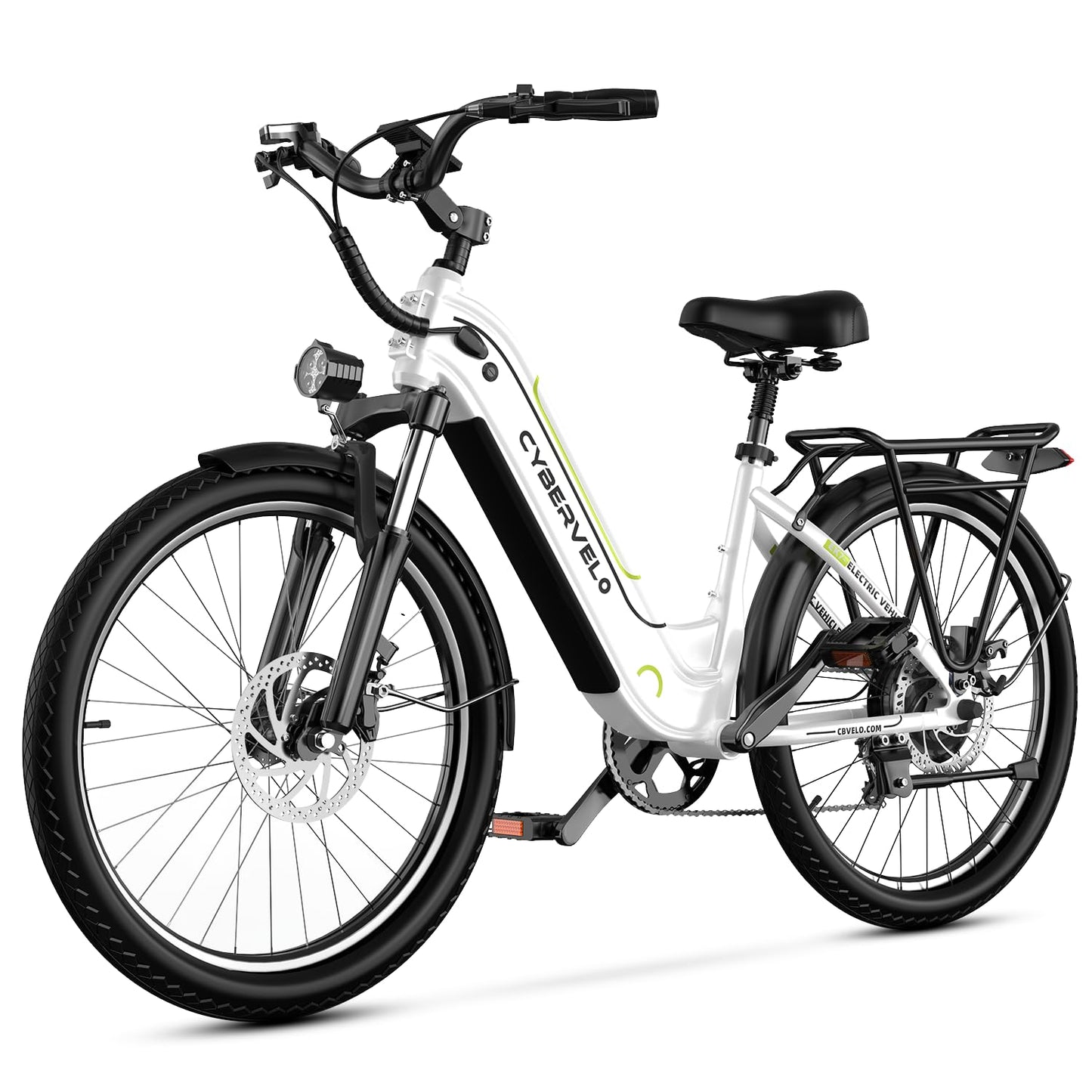 1000 Peak Electric Bike for Adults,up 80 Miles Removable Battery Ebike, 26" Electric E Bike with 7-Speed,Adult Electric Bicycles for Commute Beach Snow Womens All Terrain