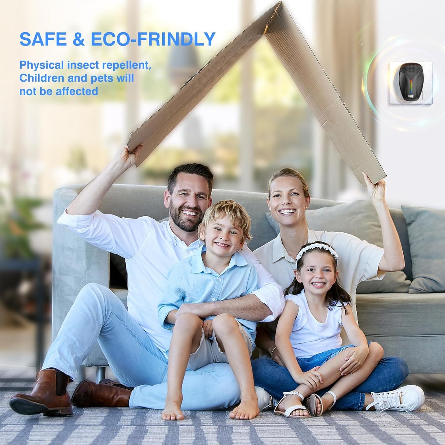 2025 Upgraded Ultrasonic Repeller & Insect Indoor Repeller,Ultrasonic and Repellent for Roach,Rodent,Mouse,Bugs,Mosquito,Mice,Spider,Ant,3 Mode Switching,6 Packs