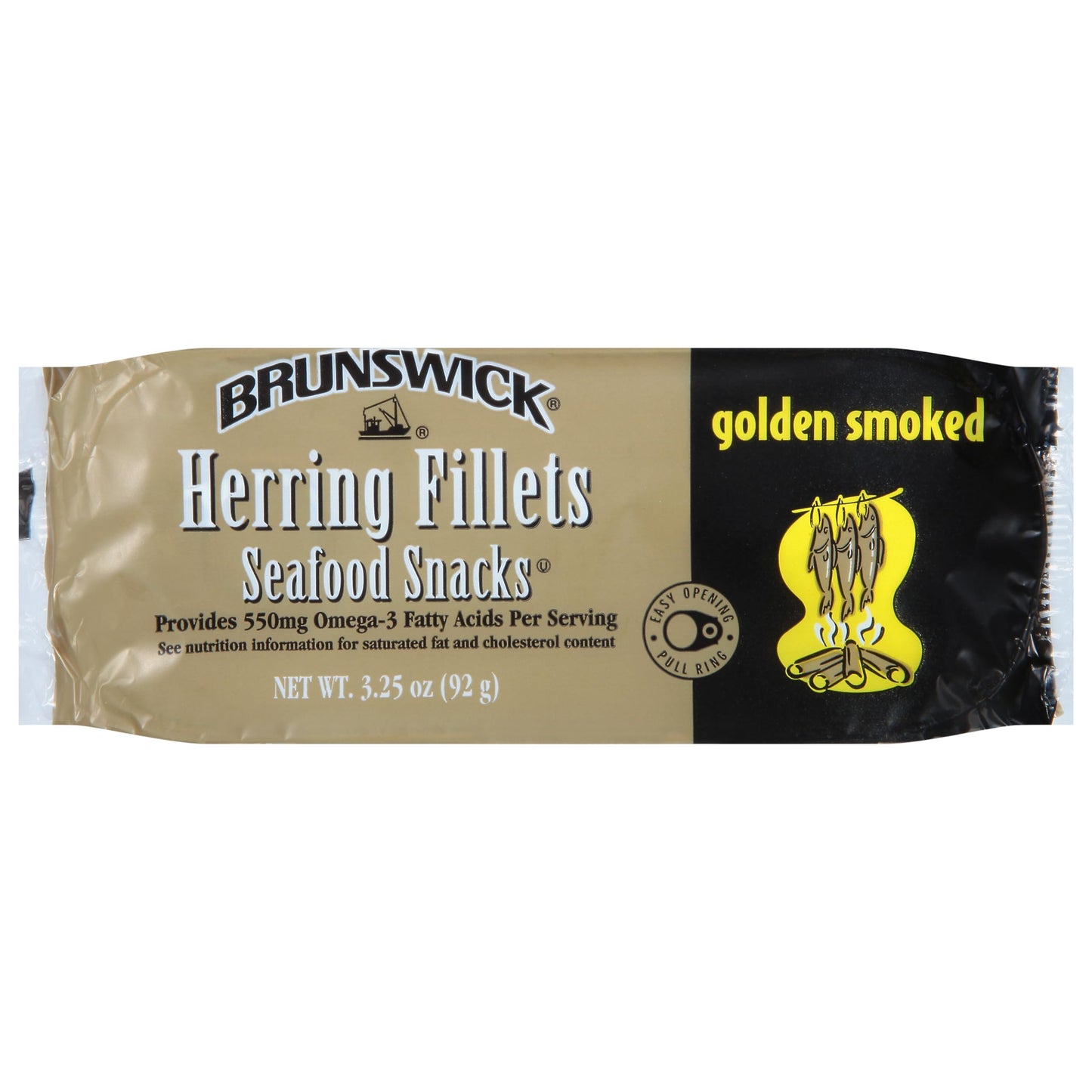 Brunswick Boneless Kipper Style Herring Fillets, 3.53 oz Can (Pack of 12) - 18g Protein per Serving - Gluten Free, Keto Friendly - Great for Pasta & Seafood Recipes