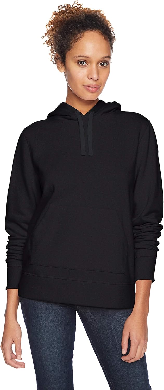 Amazon Essentials Women's Regular-Fit Brushed Back Fleece Pullover Hoodie (Available in Plus Size)