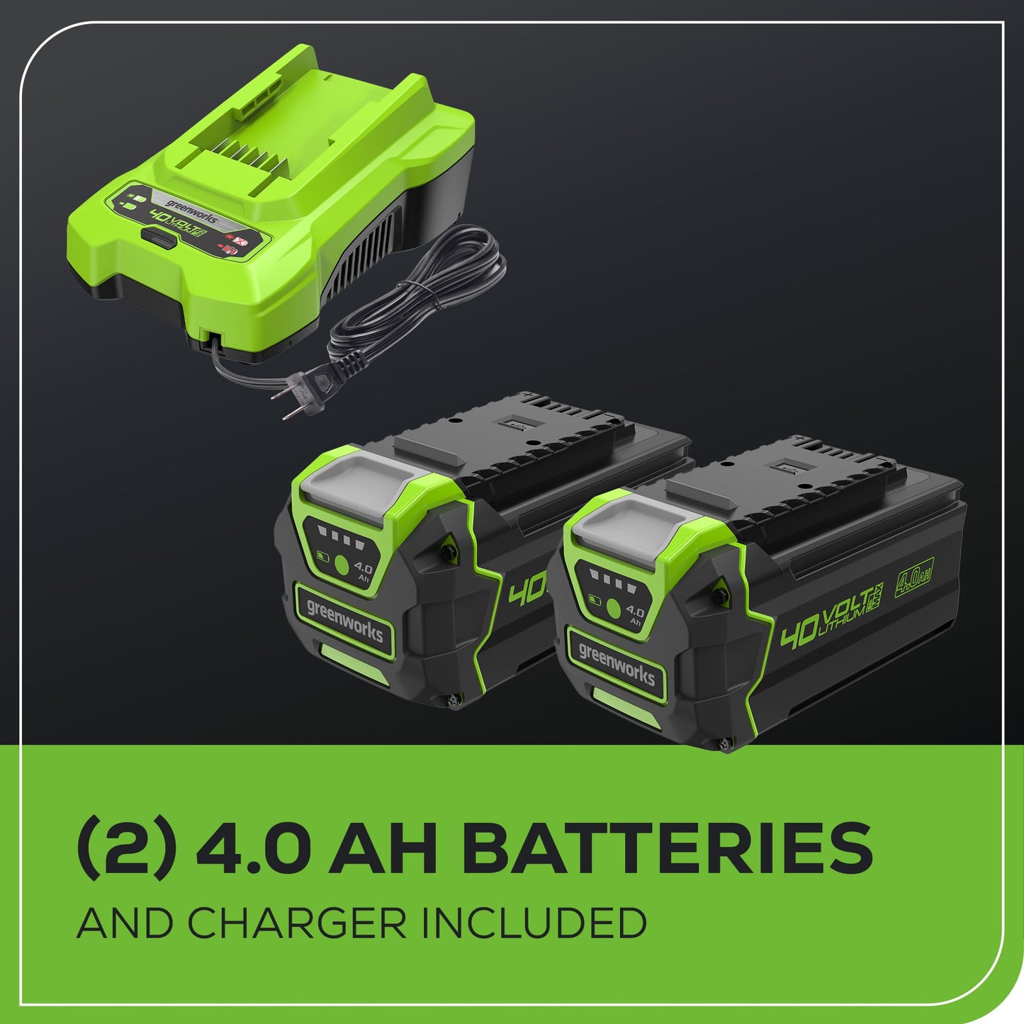 Greenworks 40V 16" Cordless Lawn Mower, Ultra-Light Push Mower with 4.0Ah Battery & Charger(75+ Tool Compatibility, 45Min Runtime)