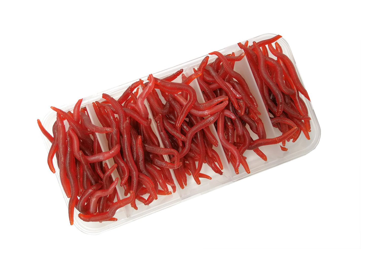 1.6in/3.3/3.9in Fishing Soft Lure Trout Worm Earthworm Bait Lifelike Fake Bloodworm Grub Worm Soft Fishing Lure Baits