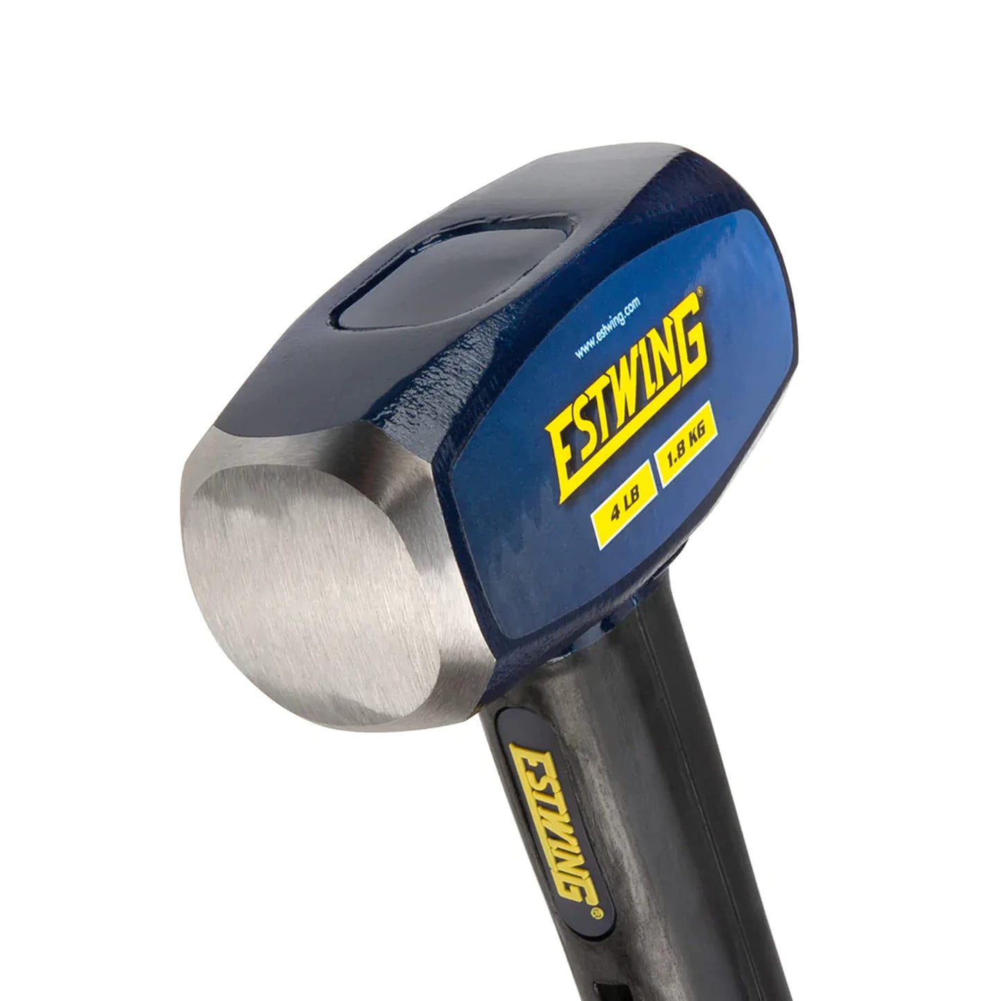 Estwing 16-Pound Hard Face Sledge Hammer for Demolition/Stake Driving, 50-55 HRC, 36-Inch Fiberglass Handle, Overstrike Protection, Textured Grip