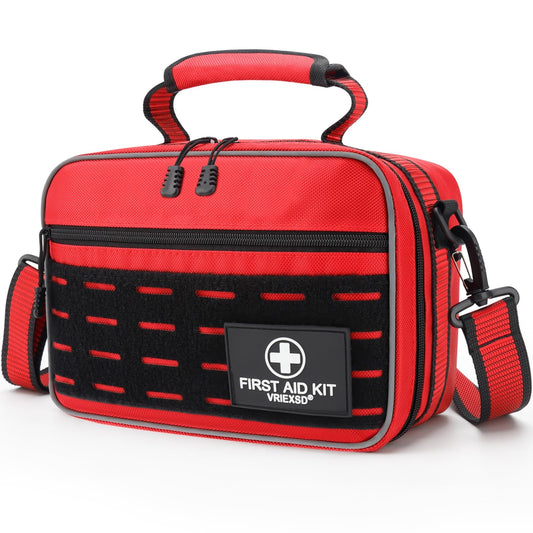 VRIEXSD Premium 450 Piece Large First Aid Kit for Home, Travel, Camping, Car, Hiking & Outdoor Emergencies - Emergency Medical Kits, Home & Businesses Medical Supplies