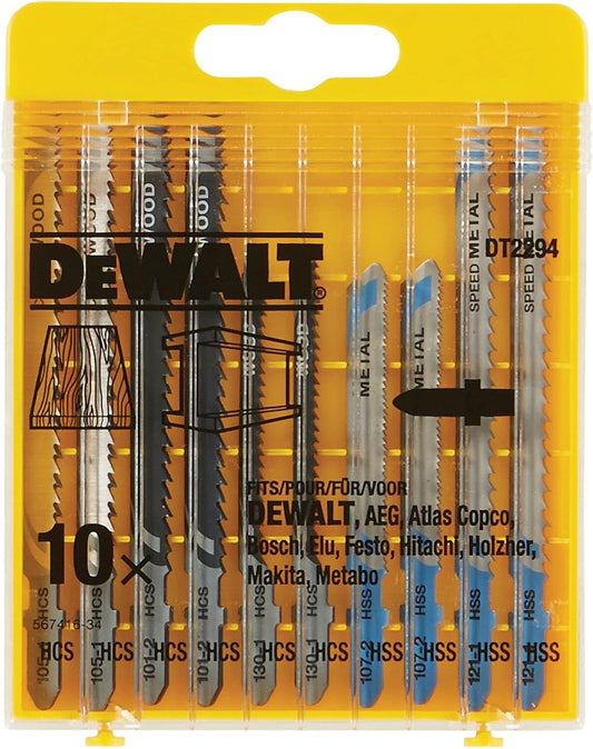Dewalt DT2294-QZ Jigsaw Blade-Set (10 piece)