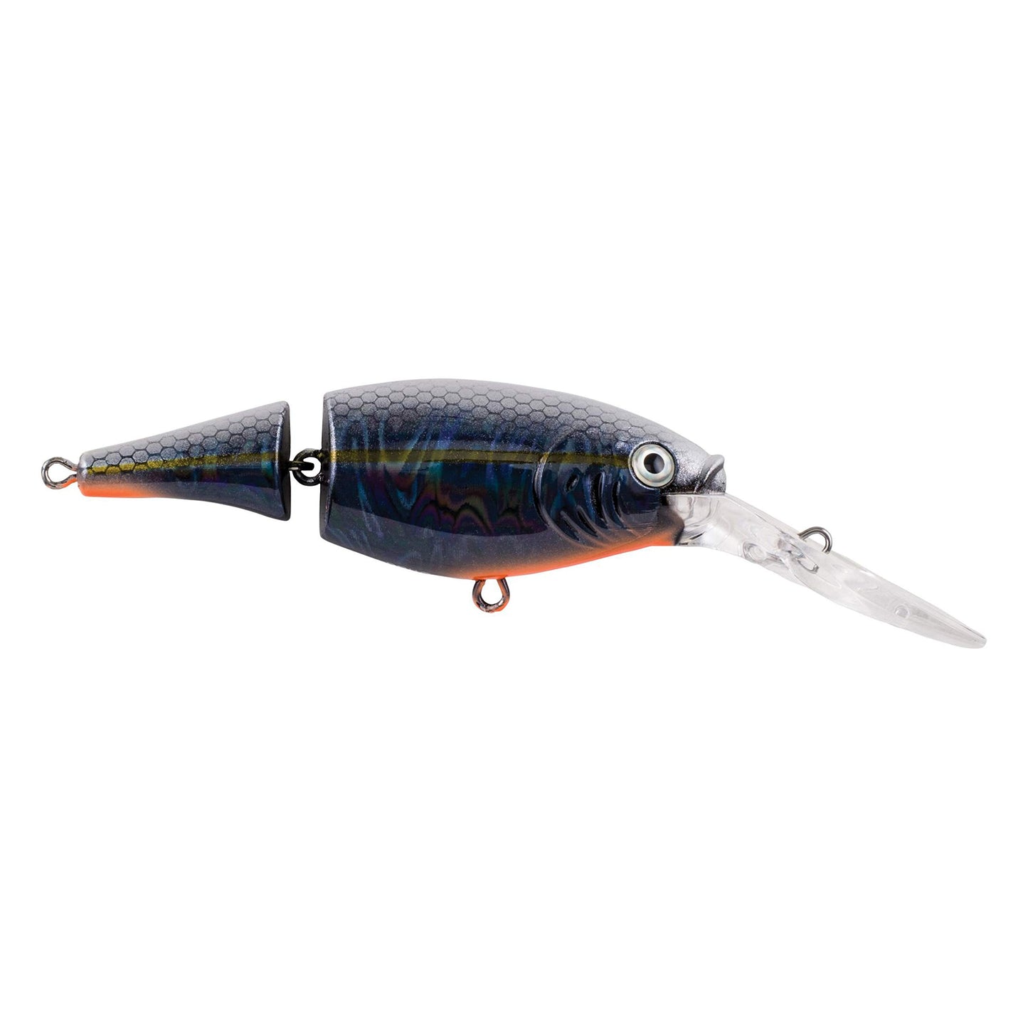 Berkley Flicker Shad Jointed Crankbait, 2 Pack, Red Tiger, 1/3 oz, 2 3/4in, 7'-9' Dive Depth