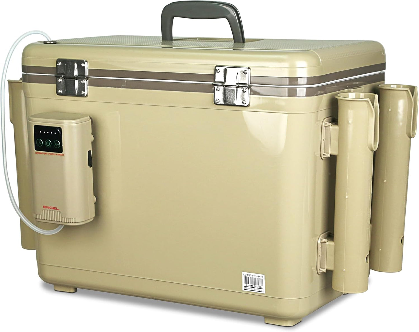 ENGEL Live Bait Cooler PRO for Fishing - Portable Minnow and Bait Bucket with Lithium-Ion Rechargeable Aerator