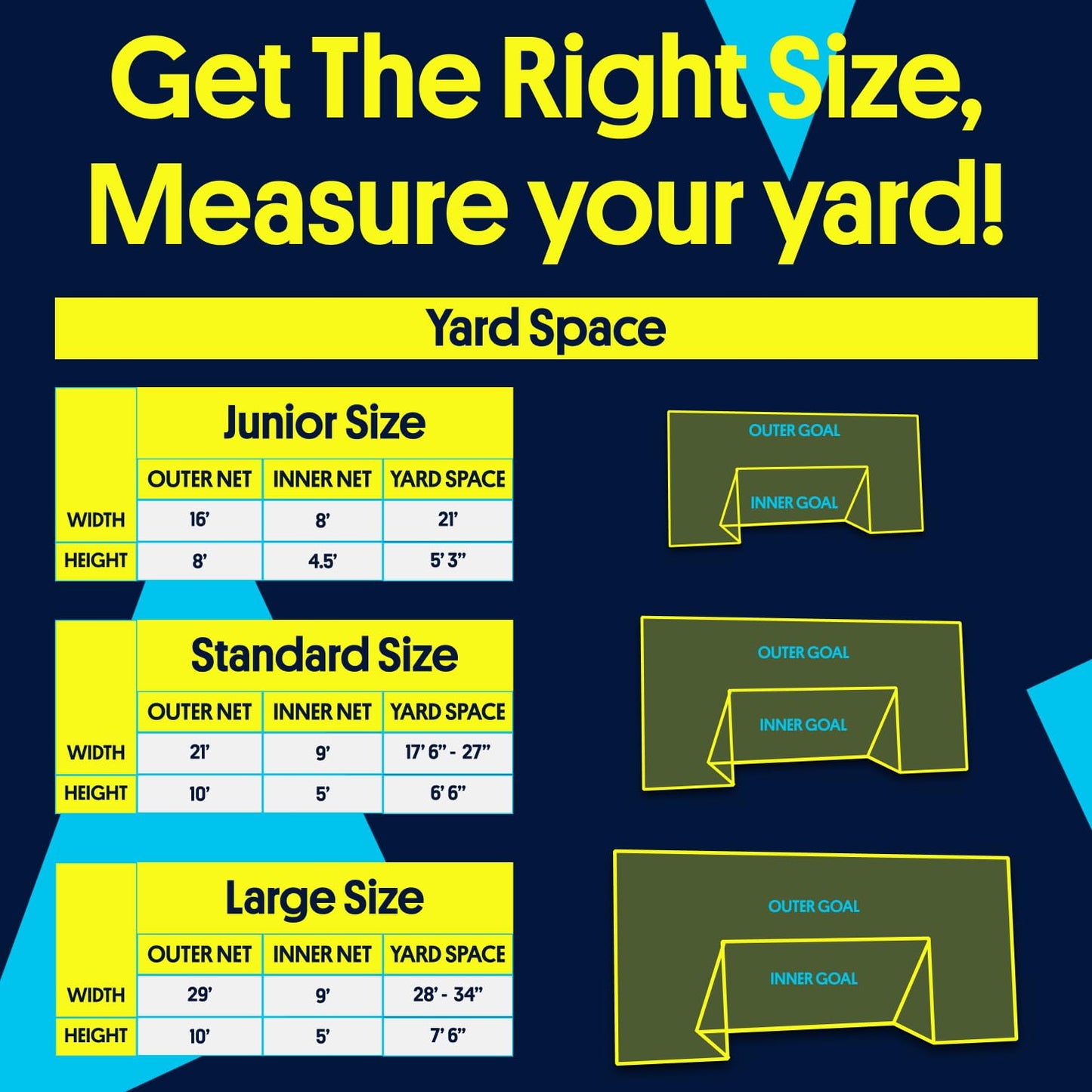 Open Goaaal Soccer Rebounder/Goal/Backstop All-in-One (Standard)
